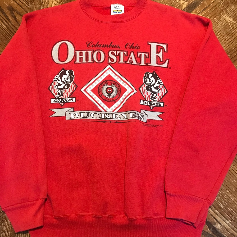 ohio state osu crew neck
